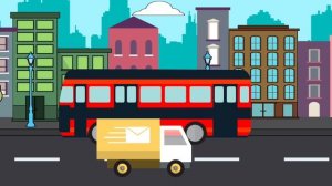 Мультфильм про машинки. Изучаем понятия: большой - маленький