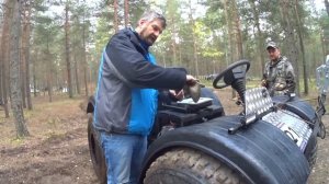 Борто-поворот на гидравлической тяге.  Тест драйв вездехода STALKER. Интервью с участниками.