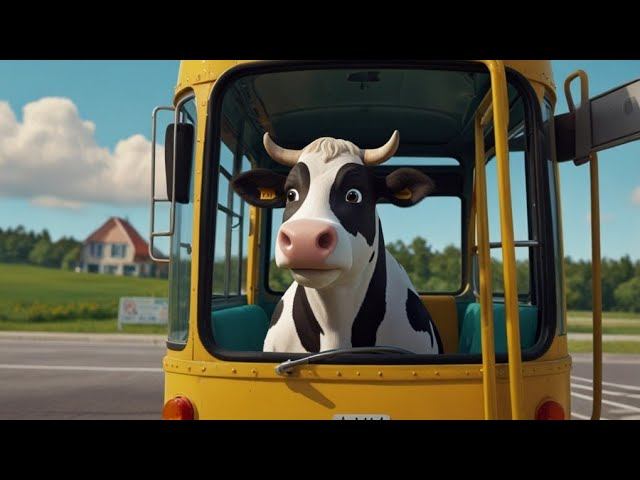 The Wheels on The Bus Song (Animal Version) | Nursery Rhymes & Kids Songs смотреть онлайн