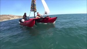 Парусный катамаран Яркат на Чёрном море. 2018