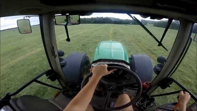 [GoPro] Cabview || John Deere 6930 PREMIUM / Obracení sena 2018: ZEMOS Zubčice *[Full HD]*