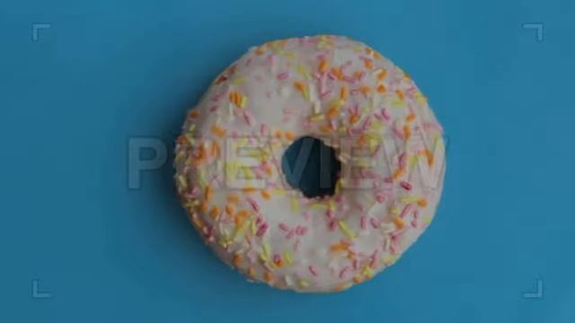 Donut Rotates Stock Video смотреть онлайн