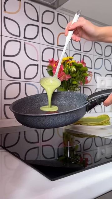 зеленый тортик с рыбой асмр готовимдома рецепты еда готовка