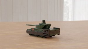 LEGO Soviet Tank Mini Vehicles(animation&tutorial)