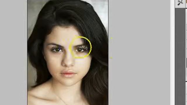 Photoshop makeup Selena Gomez Tutorial