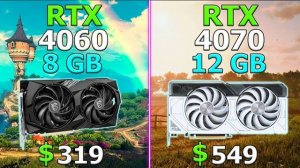 RTX 4060 vs RTX 4070 - Which is more profitable? / Test in 10 Games