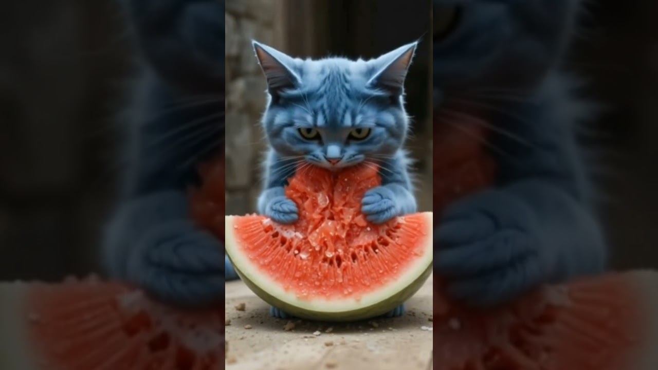 Blue cat #cute смотреть онлайн