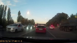 ДТП "Паровозик" на въезде в Краснодар - 14.10.2019