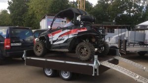 Разгрузка UTV с прицепа ССТ 7132-30