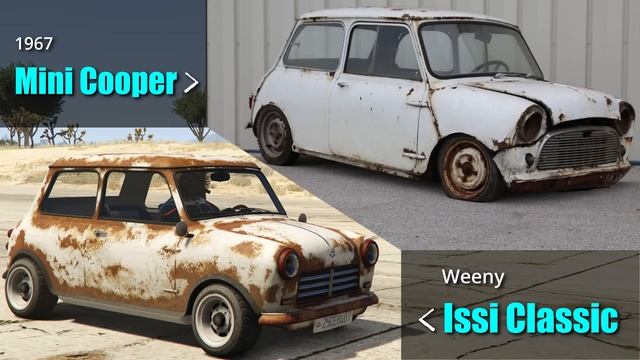 GTA V Rusty Cars vs Real life cars | Rusty Builds in real life