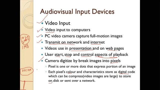 What is video input?  What is a PC camera?  What is a digital camera input devices  Urdu  Hind