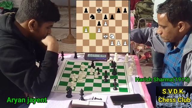 All India Mathura Vrandaban Holi cup | Aryan jayent vs Harish sharma(1915) #chess #chessgame #viral