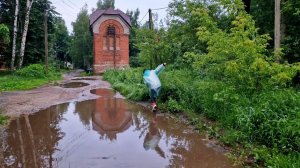 30. Переезд в Россию / Ищем жилье в дождь / Пруды и лужи #переездвроссию