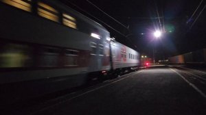Ночные обгоны по станции Потьма поезда №32 Москва-Орск