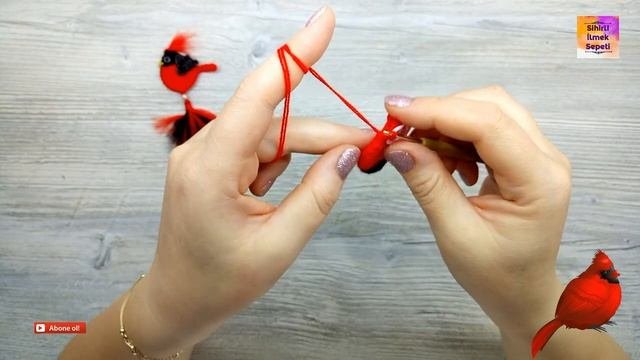 🐦Örgü Kuş - Broş-Küpe-Kolye-Magnet-Anahtarlık Yapımı ✔Amigurumi (Örgü) Kuş Yapı