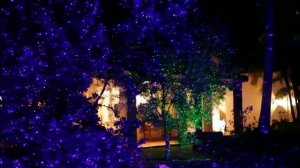 Garden landscape laser Red Blue