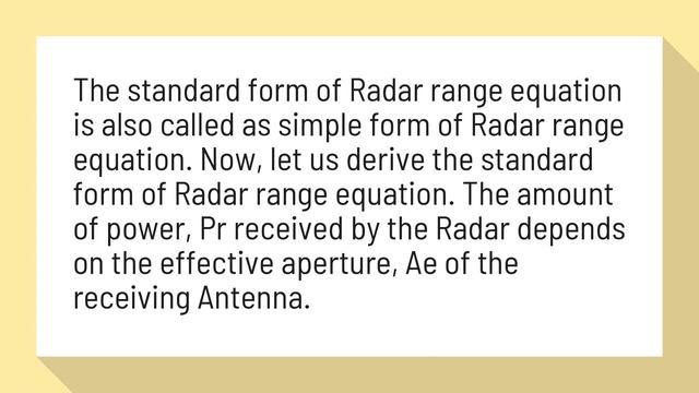 What is the radar range equation? смотреть онлайн