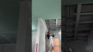 Гипсокартонные работы на потолке в ЖК «Freedom» | ГВЛ