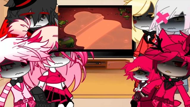 Hazbin hotel.react to "Addict"/sad angel dust and cherrie bomb/ #vivziepop смотреть онлайн
