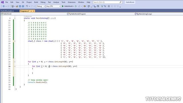 8-3. EXERCISE - Chess - Find the Queen | C# Programming for Absolute Beginners