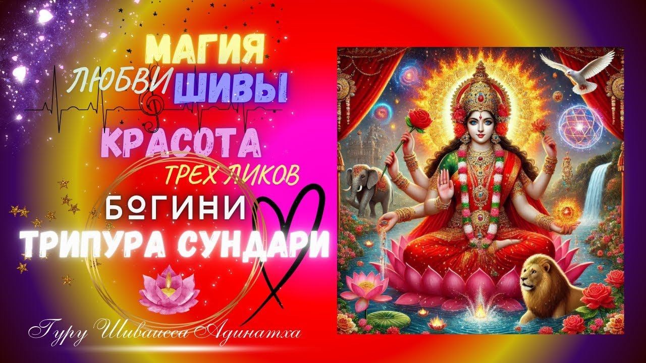 МАГИЯ ЛЮБВИ ШИВЫ - КРАСОТА ТРЕХ ЛИКОВ БОГИНИ ТРИПУРА СУНДАРИ. Гуру Шиваисса Адинатха