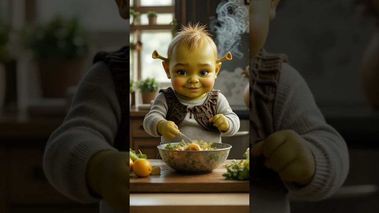 baby Shrek #baby #cute смотреть онлайн