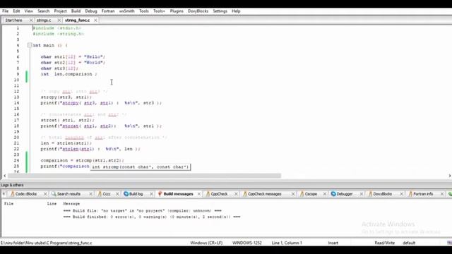 String Functions | C For Beginners | EduTut | Learn Easily in Tamil