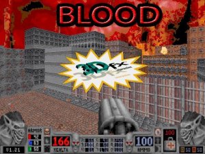 Blood запуск на 3Dfx Voodoo 3 Glide в Win98.