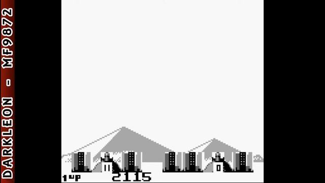 Game Boy - Arcade Classic No 1 - Missile Command © 1995 Nintendo - Gameplay