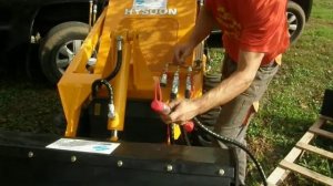 Hysoon HY380XL rotációs adapter - hidraulika csatlakoztatás