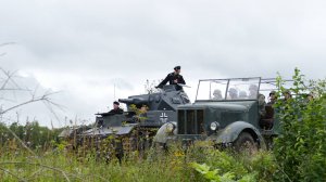 Немецкая колонна на съемках фильма "Василий Тёркин", август 2024