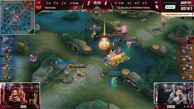 (FIL) M5 Group Stage Day 3 | BLCK vs SMG | Game 1