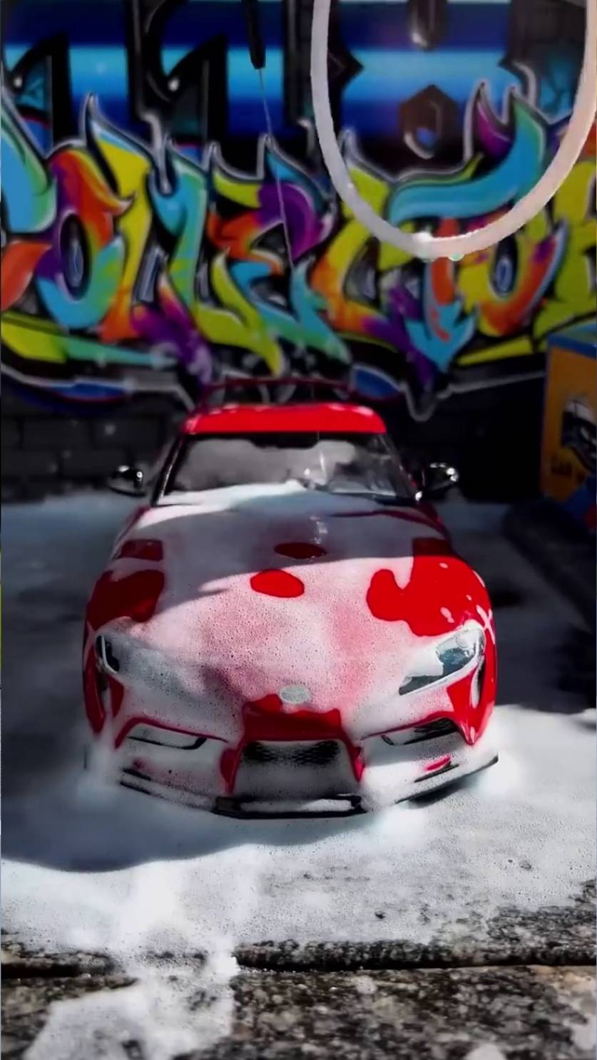 Грязная Supra в гараже, автомойка #гаражмечты #тачки #авто #машинки #супра