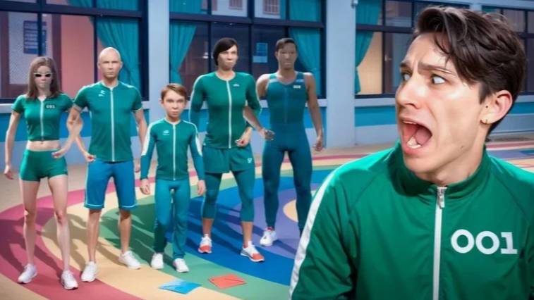 HOLY BAAM - ЧТО😨 СКУЛБОЙ В ИГРЕ КАЛЬМАРА😱 ЗЛЫЕ РОДИТЕЛИ ПРОТИВ ФРОНТМЕНА!😡