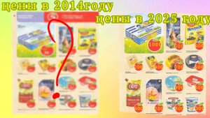 цены в 2014 году и цены в 2025 году