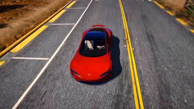 2020 Tesla Roadster on Vossen Wheels - GTA V MODS