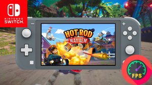 Hot Rod Mayhem Nintendo Switch Lite Gameplay - FPS Monitor