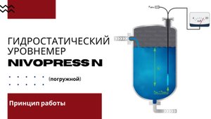 Погружной гидростатический уровнемер NIVOPRESS N. Принцип работы