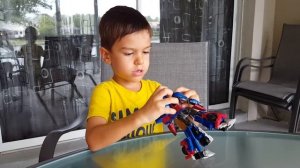Открываем коробку Трансформер Оптимус Прайм! FOR KIDS!! Transformers Optimus Prime! Unboxing FUN!!