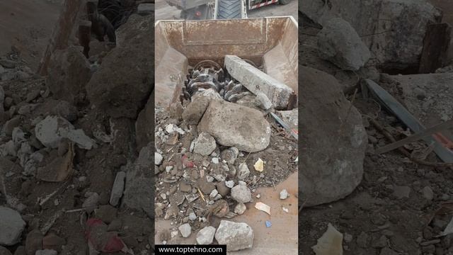 Мобильная дробилка ТОПТЕХНО ТТ 1600 У / Дробление железобетона/ Дробилка для ТКО, ТБО КГМ