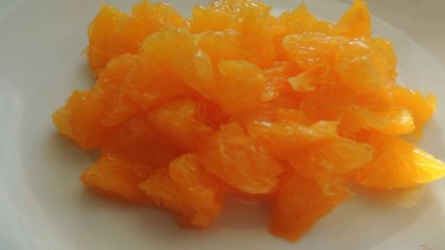 Салат с курицей и апельсинами