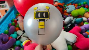 играем в детский воздушный шарик спрунки