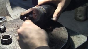 Renault Duster - кардан, "нежное" снятие крестовины и очистка фланца