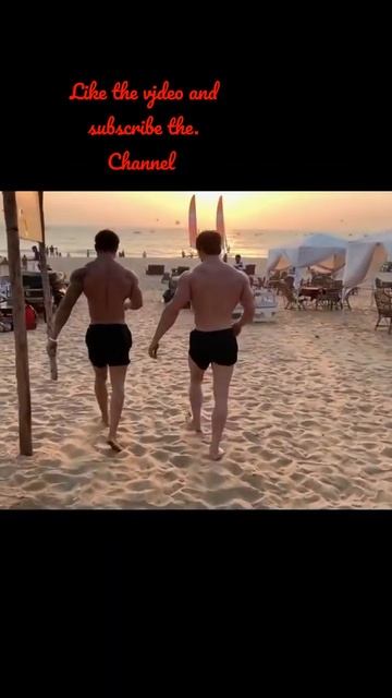 jaff seid Beach Pose shirtLess