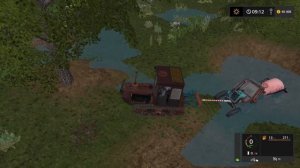 [ рп ] дед утопил трактор в огромной луже