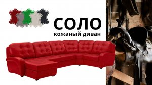 Кожаный модульный диван Соло
