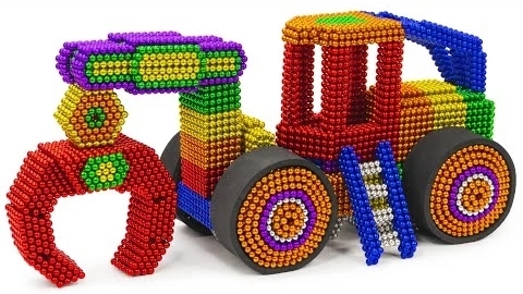 Как сделать колесный трелевочный трактор из магнитных шариков | смотреть онлайн