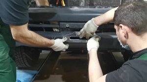 Монтаж лебедки T-MAX в штатный бампер Toyota Land Cruiser 105