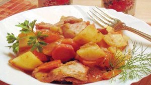 Быстрое жаркое с курицей