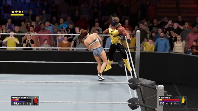 WWE 2K17 Amanda Cerny vs Cylone II - Mixed Match смотреть онлайн